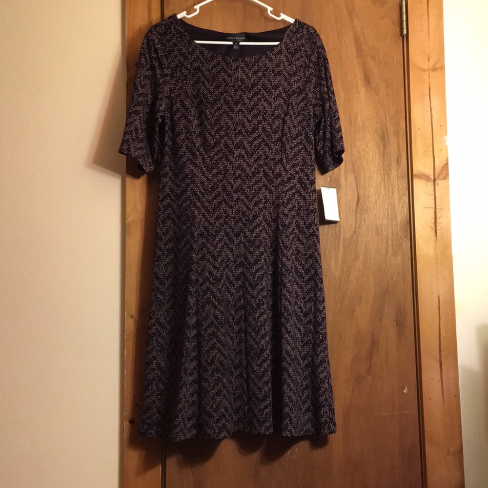 NWT PURPLE patterned dress